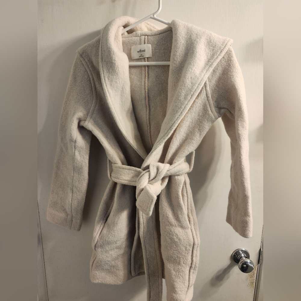 Wilfred Beige Belted Cape